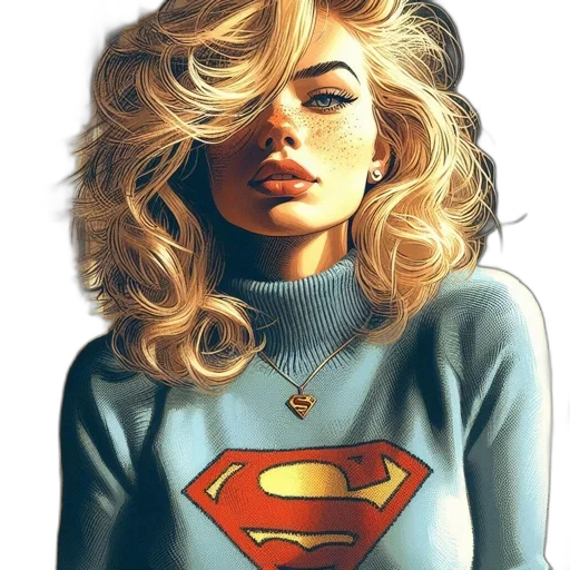 jewelry, face, comic book art, photorealistic transparent PNG cut-out