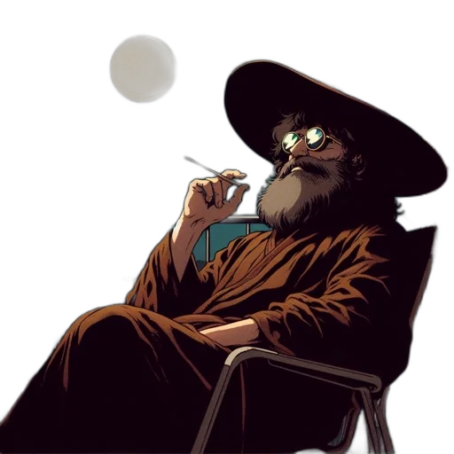 staff, hat, concept art, comic book art transparent PNG cut-out