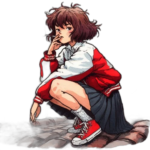 jacket, dress, shoes, staff transparent PNG cut-out