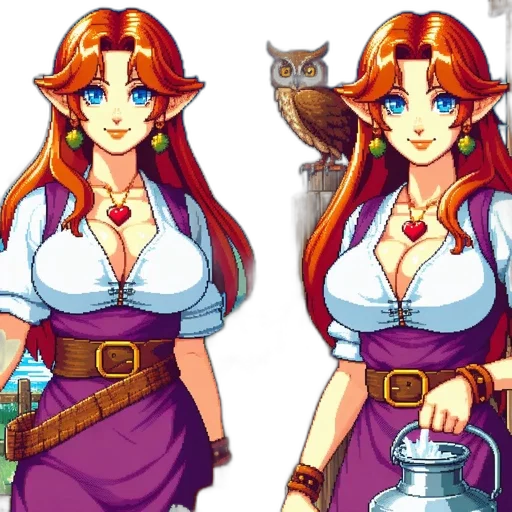 dress, pixel art, fantasy art, concept art transparent PNG cut-out