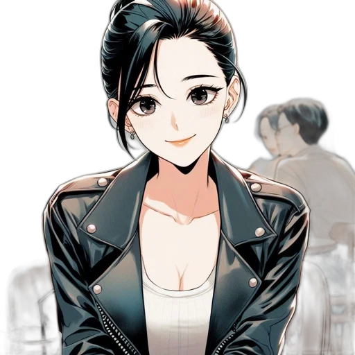 jacket, staff, face, cartoon transparent PNG cut-out