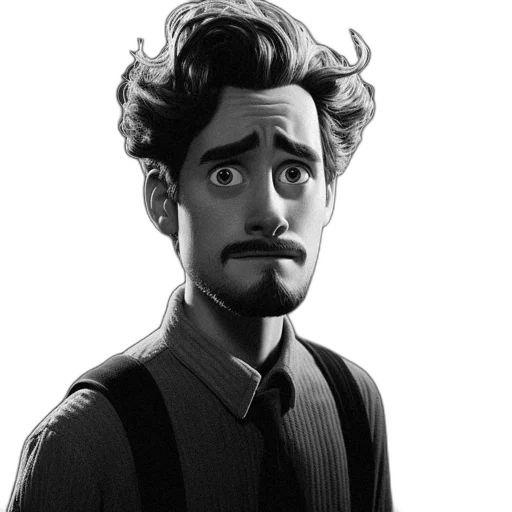 face, staff, hair, cartoon transparent PNG cut-out