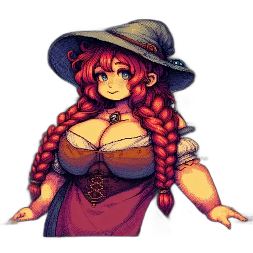hat, dress, staff, crown transparent PNG cut-out
