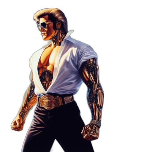 robot, jacket, comic book art, concept art transparent PNG cut-out