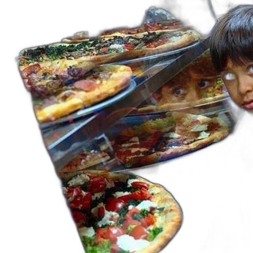 food, face, photorealistic, 3d render transparent PNG cut-out