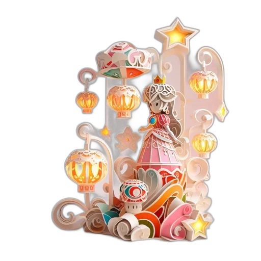 jewelry, crown, 3d render, elaborate transparent PNG cut-out