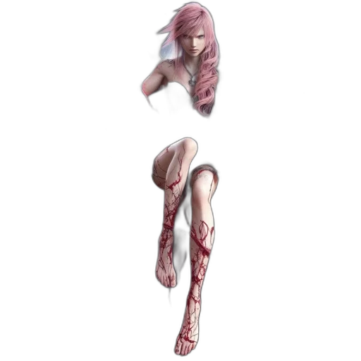 creature, dress, weapon, hair transparent PNG cut-out