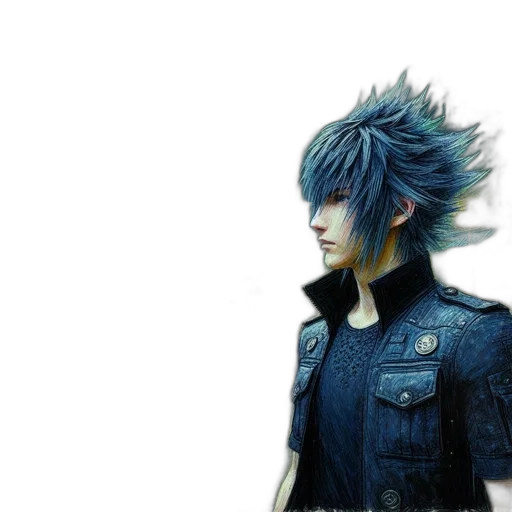 jacket, dragon, hair, creature transparent PNG cut-out