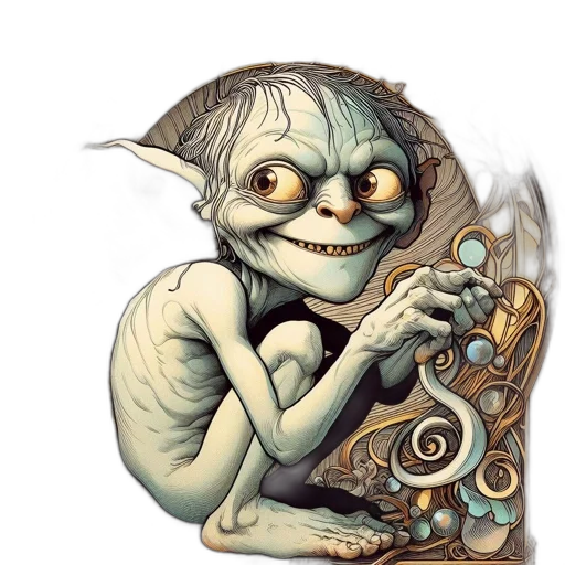 staff, mask, creature, face transparent PNG cut-out