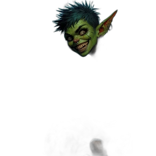 mask, face, staff, creature transparent PNG cut-out