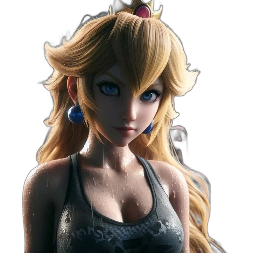 crown, dress, face, concept art transparent PNG cut-out