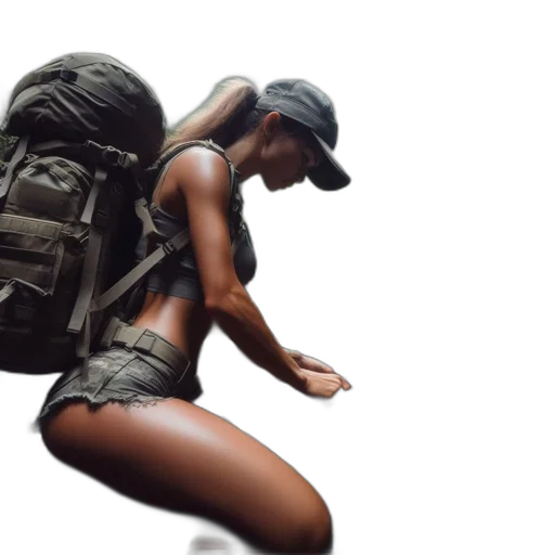 jacket, hat, weapon, concept art transparent PNG cut-out