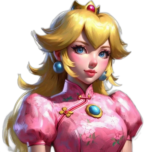 crown, dress, face, concept art transparent PNG cut-out