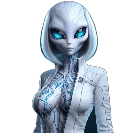 robot, jacket, face, staff transparent PNG cut-out