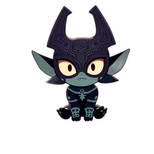 mask, creature, dragon, staff transparent PNG cut-out