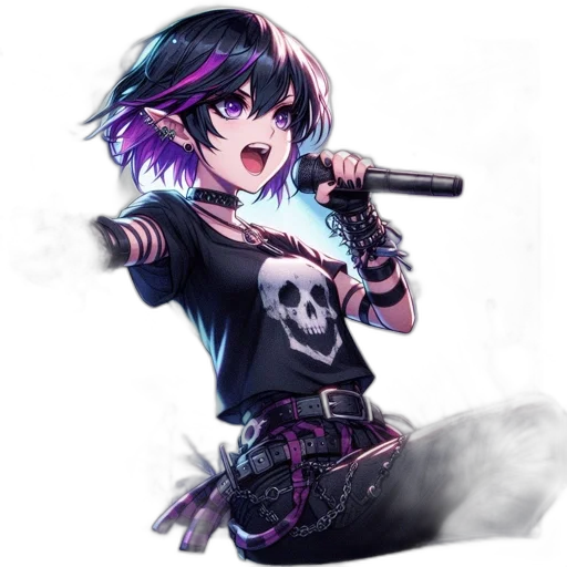 weapon, staff, cyberpunk, anime transparent PNG cut-out