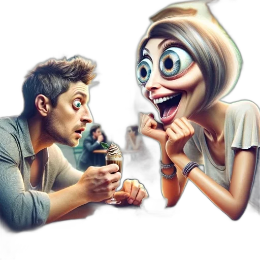 concept art, cartoon, comic book art, photorealistic transparent PNG cut-out