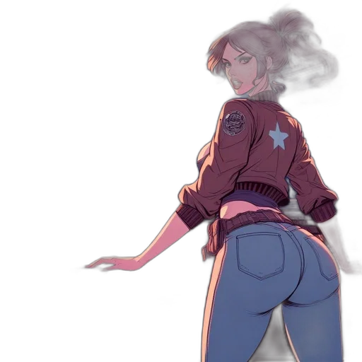 jacket, staff, weapon, concept art transparent PNG cut-out