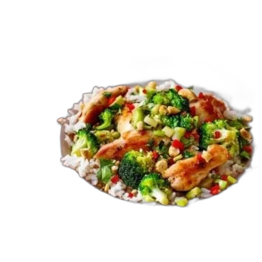 food, crown, photorealistic, 3d render transparent PNG cut-out