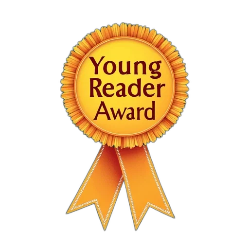young, reader, award, poster transparent PNG cut-out