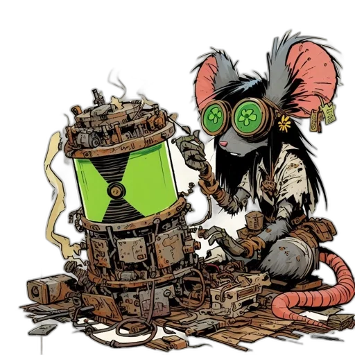 robot, mask, concept art, cyberpunk transparent PNG cut-out