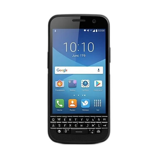 black, smartphone, physical, qwerty transparent PNG cut-out
