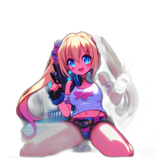 weapon, robot, staff, creature transparent PNG cut-out