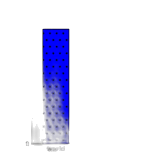 3d render, blue, monochrome, bar transparent PNG cut-out