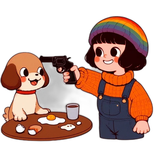 weapon, animal, food, jacket transparent PNG cut-out