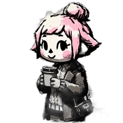 weapon, staff, jacket, creature transparent PNG cut-out