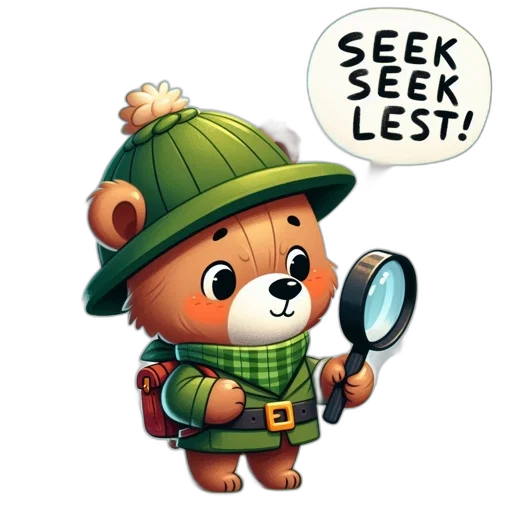 staff, concept art, pixel art, bear transparent PNG cut-out