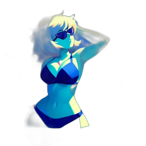 robot, dress, staff, creature transparent PNG cut-out