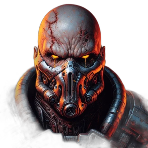 mask, face, concept art, fantasy art transparent PNG cut-out
