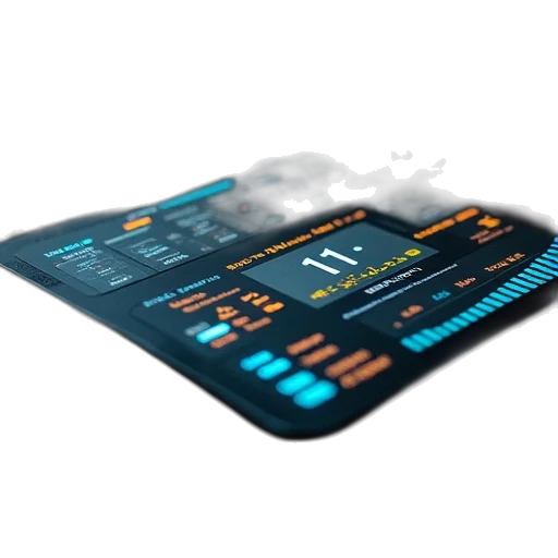 3d render, concept art, data, box transparent PNG cut-out