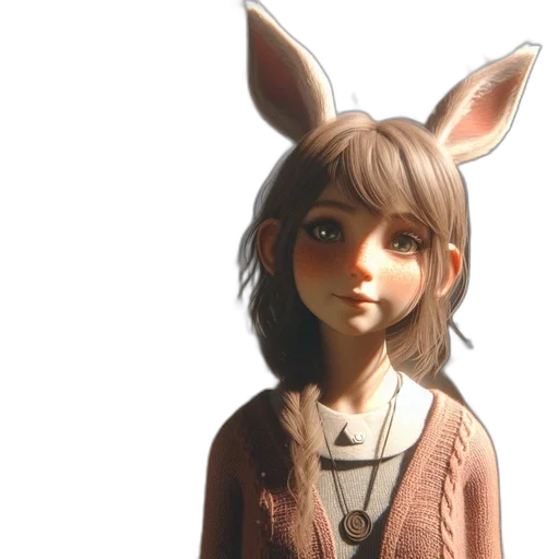 staff, face, animal, dress transparent PNG cut-out