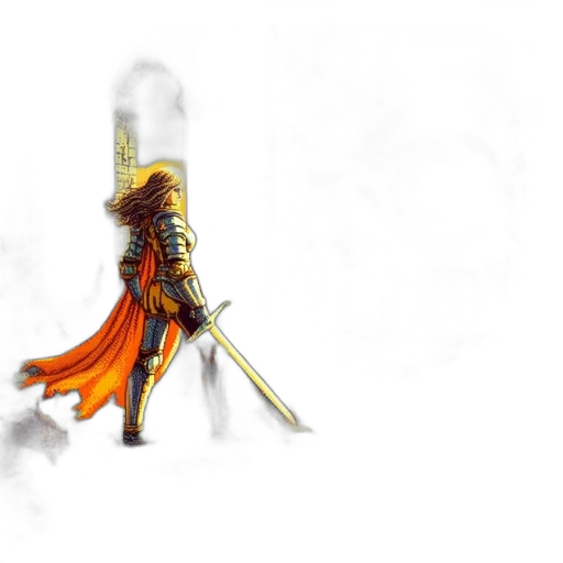 sword, staff, weapon, fantasy art transparent PNG cut-out