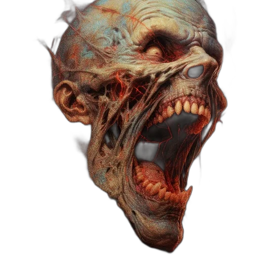 face, mask, creature, staff transparent PNG cut-out