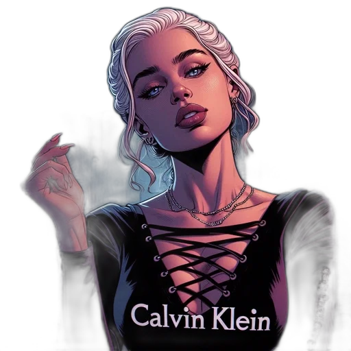 dress, comic book art, fantasy art, concept art transparent PNG cut-out