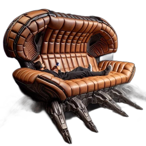 furniture, shoes, dragon, 3d render transparent PNG cut-out