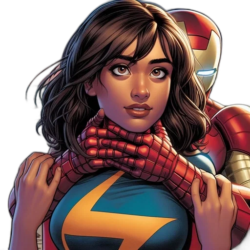 comic book art, concept art, young, woman transparent PNG cut-out