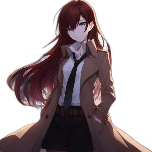 jacket, dress, staff, weapon transparent PNG cut-out