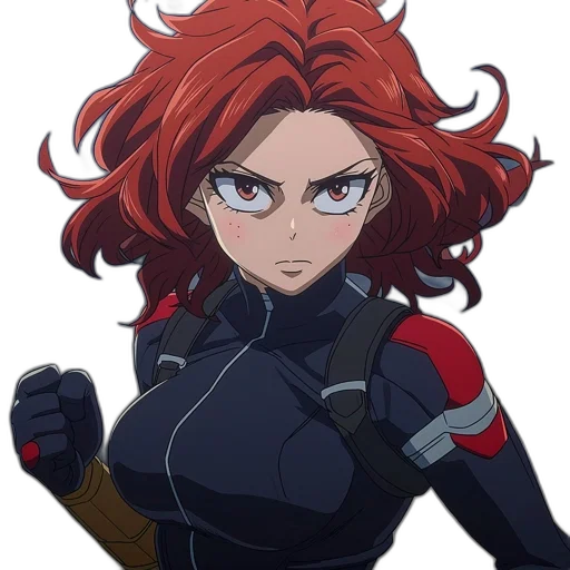 hair, jacket, face, weapon transparent PNG cut-out