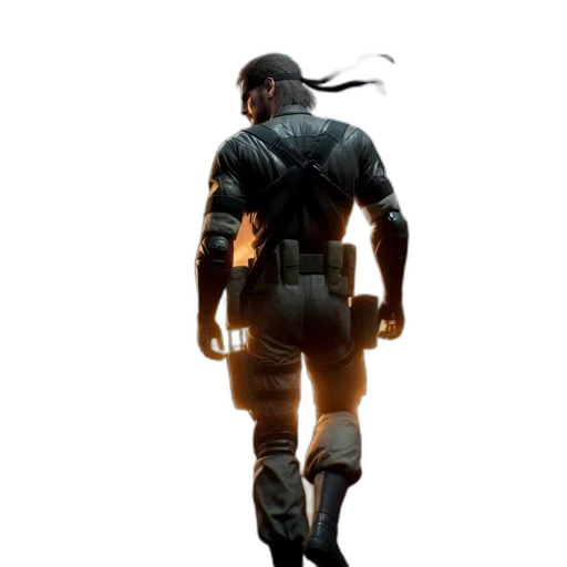 staff, jacket, weapon, mask transparent PNG cut-out