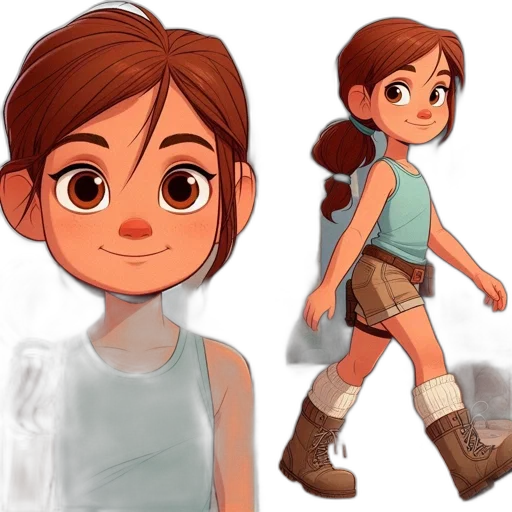 concept art, 3d render, watercolor, cartoon transparent PNG cut-out