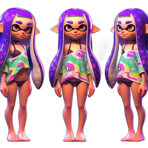 dress, 3d render, concept art, vaporwave transparent PNG cut-out