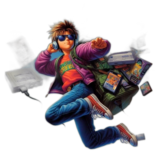 jacket, concept art, vaporwave, cyberpunk transparent PNG cut-out