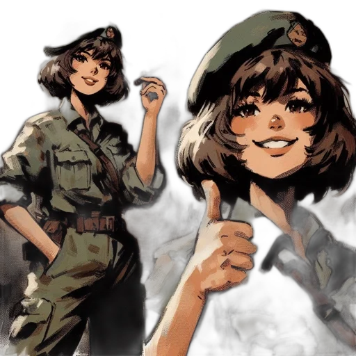 weapon, hat, concept art, comic book art transparent PNG cut-out