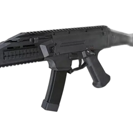 weapon, 3d render, black, tactical transparent PNG cut-out