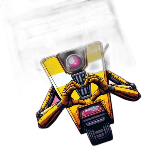 robot, weapon, jacket, staff transparent PNG cut-out