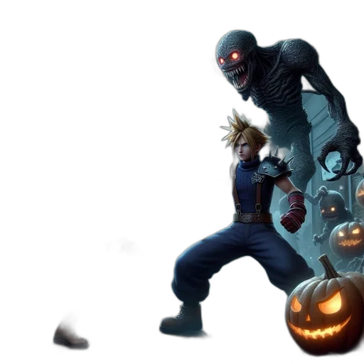 mask, concept art, 3d render, comic book art transparent PNG cut-out